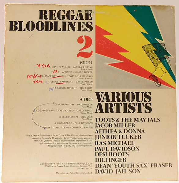 back - Various Artists - Reggae Bloodlines 2