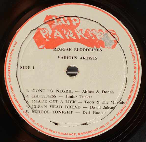 label - Various Artists - Reggae Bloodlines 2