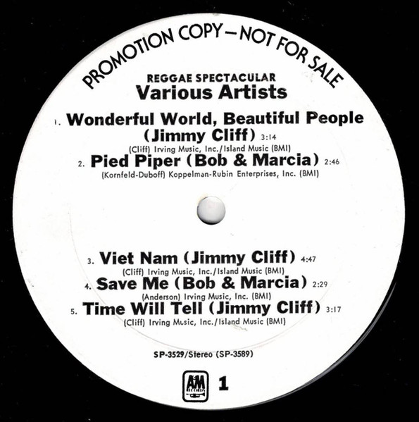 label - Various Artists - Reggae Spectacular