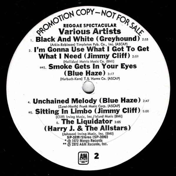 label - Various Artists - Reggae Spectacular
