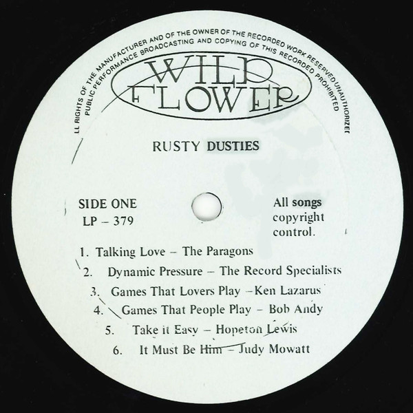label - Various Artists - Rusty Dusties