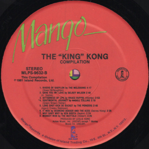 label - Various Artists - The "King" Kong Compilation