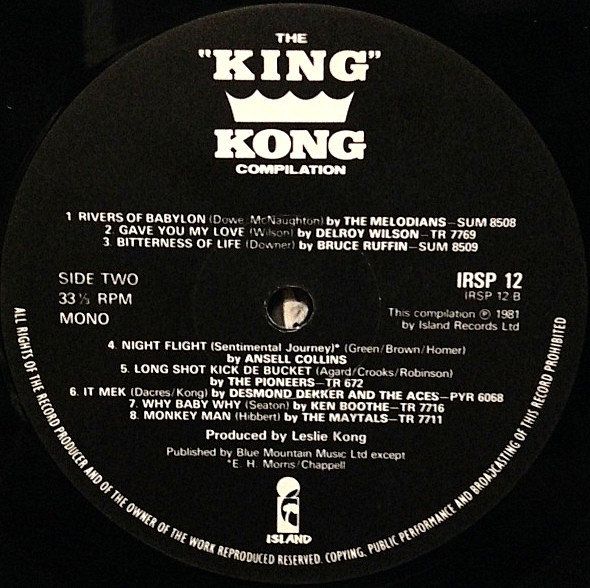 label - Various Artists - The "King" Kong Compilation