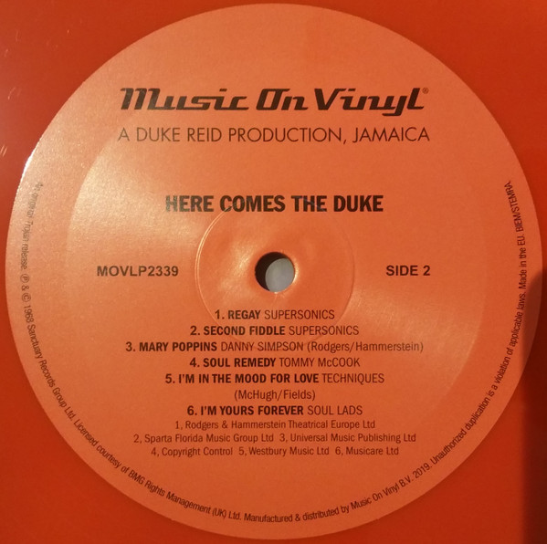 label - Various Artists - Here Comes The Duke