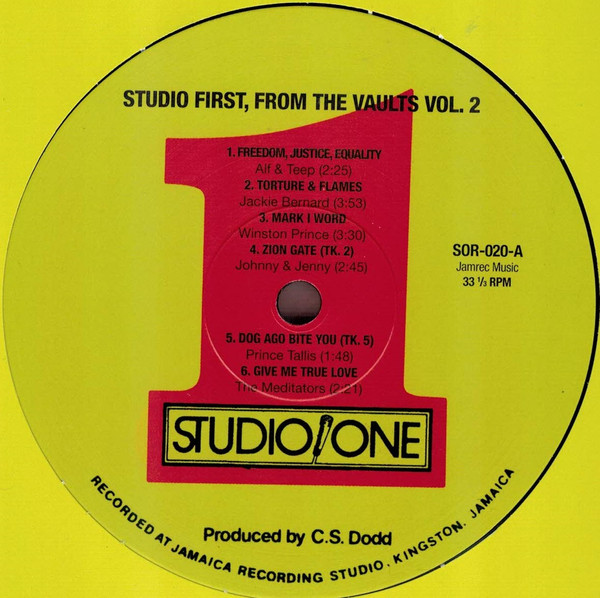 label - Various Artists - Studio First, From The Vaults Volume 2