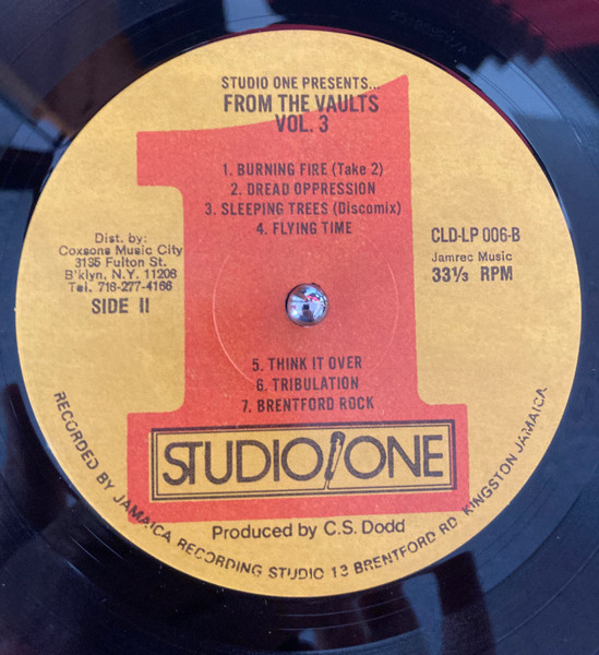 label - Various Artists - Studio One Presents From The Vaults Vol. 3