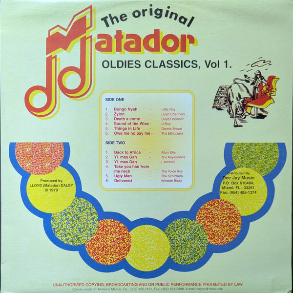front - Various Artists - The Original Matador Oldies Classics, Vol. 1