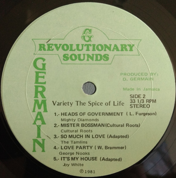 label - Various Artists - Variety... The Spice Of Life
