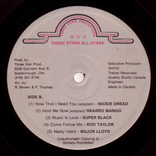 label - Various Artists - Three Star All Star