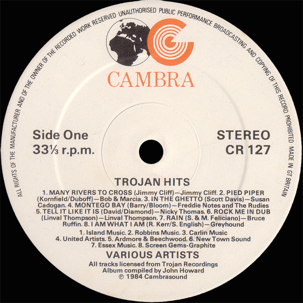 label - Various Artists - Trojan Hits! (A Collection Of Reggae Classics)