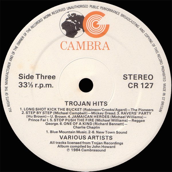 label - Various Artists - Trojan Hits! (A Collection Of Reggae Classics)
