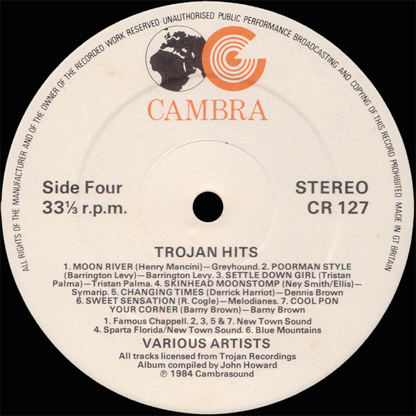 label - Various Artists - Trojan Hits! (A Collection Of Reggae Classics)