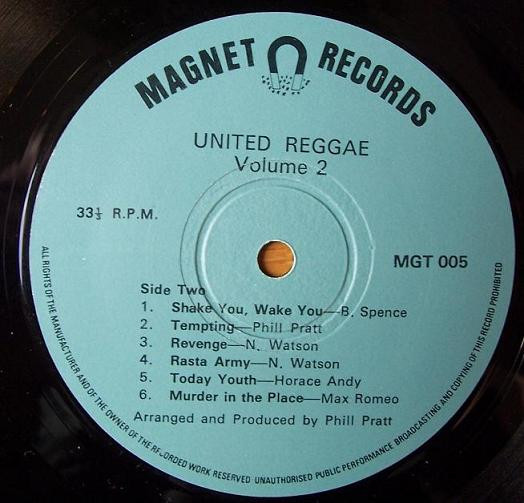 label - Various Artists - United Reggae - Volume 2