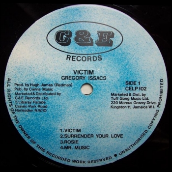 label - Gregory Isaacs - Victim