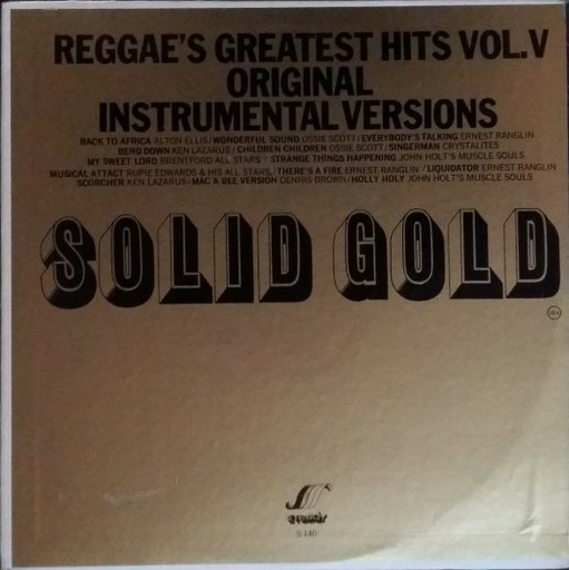 Reggae's Greatest Hits Vol. V - Original Instrumental Versions