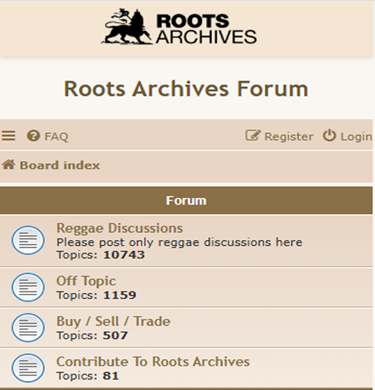 Roots Archives Forum
