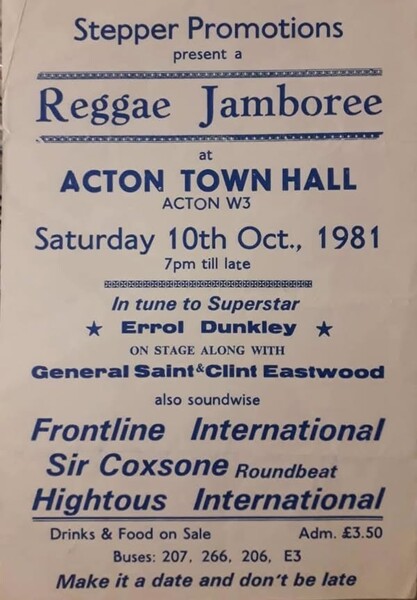 Reggae Jamboree 10/10/81