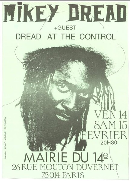Mikey Dread Flyer 1992