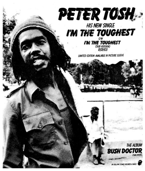 Peter Tosh advert from Record Mirror dated April 7, 1979