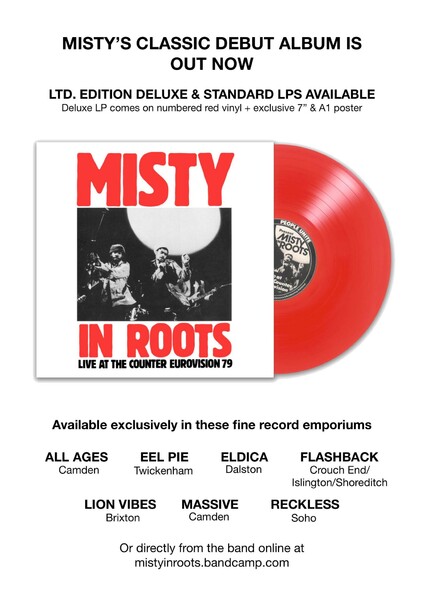 Misty In Roots - Live At The Counter Eurovision'79 'deluxe' reissue