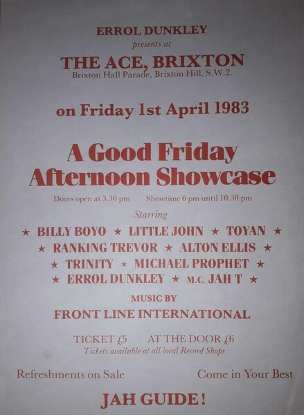 Errol Dunkley Dance 1983