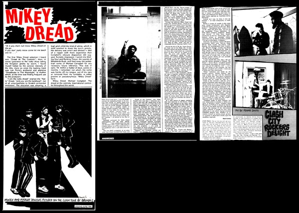 Mikey Dread featured in the June 1980 issue of ZIGZAG...
