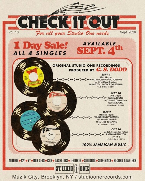 4 New Studio One Reissues on 7''