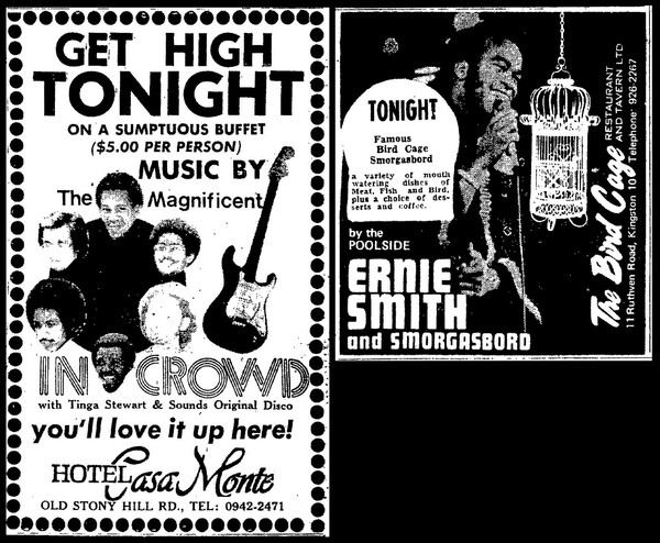 2 adverts in The Daily Gleaner dated August 30, 1974...