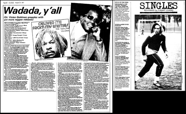 The reggae releases in Sounds dated August 27, 1977...
