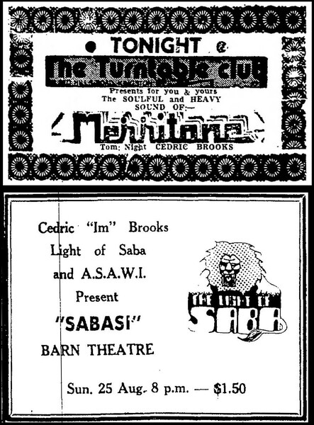 Cedric Im Brooks Adverts in The Sunday Gleaner, August 25, 1974...