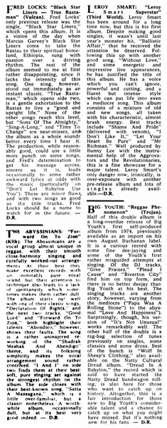 4 album reviews in Melody Maker dated July 30, 1977...