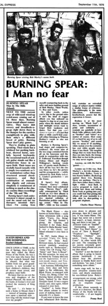 2 album reviews in NME dated September 11th, 1976...