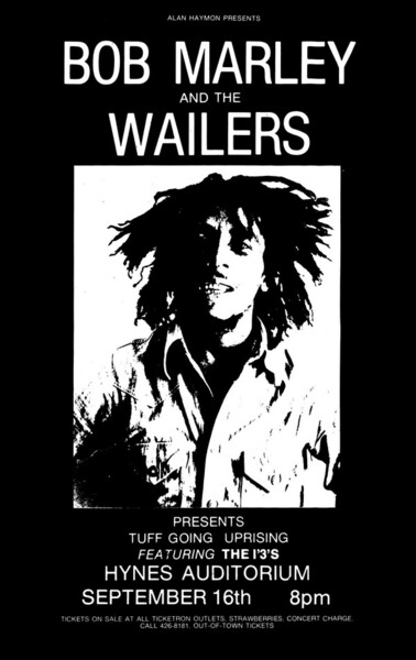 Bob Marley full-page advert in The Boston Phoenix dated September 2, 1980...
