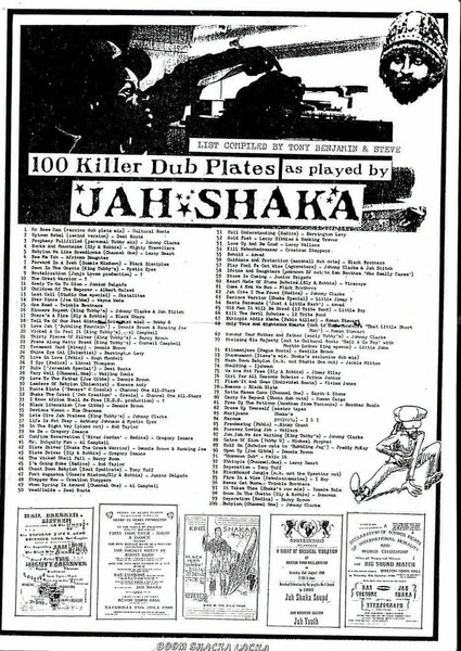 100 Killer Dubplates as played by Jah Shaka