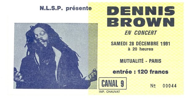 Dennis Brown Flyer
